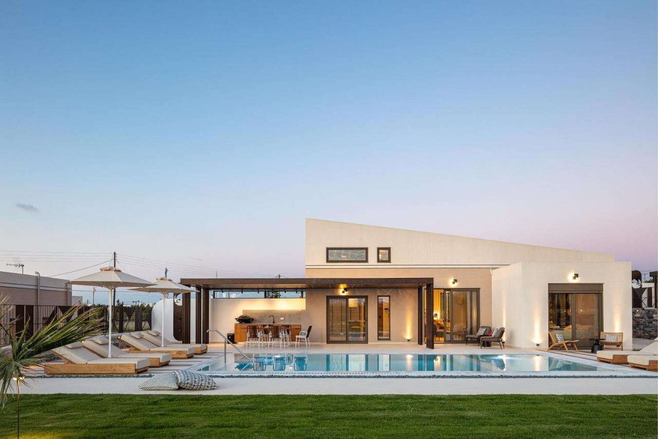 Terrazzo Luxury Villas Pigianos Kampos  Bagian luar foto