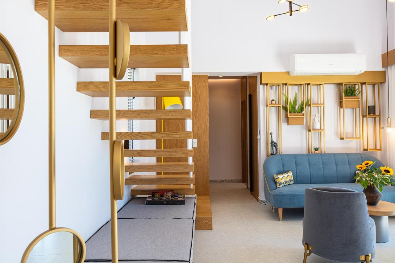 Terrazzo Luxury Villas Pigianos Kampos  Bagian luar foto