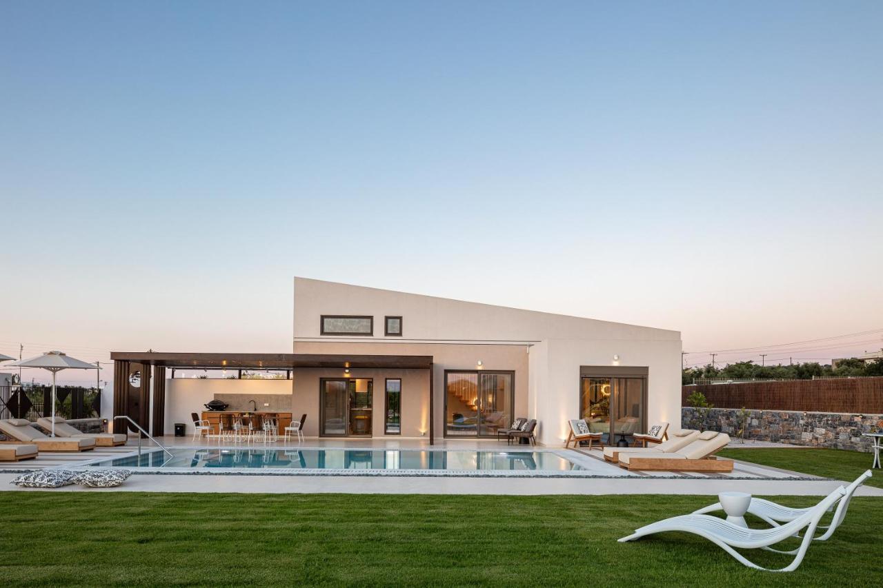 Terrazzo Luxury Villas Pigianos Kampos  Bagian luar foto