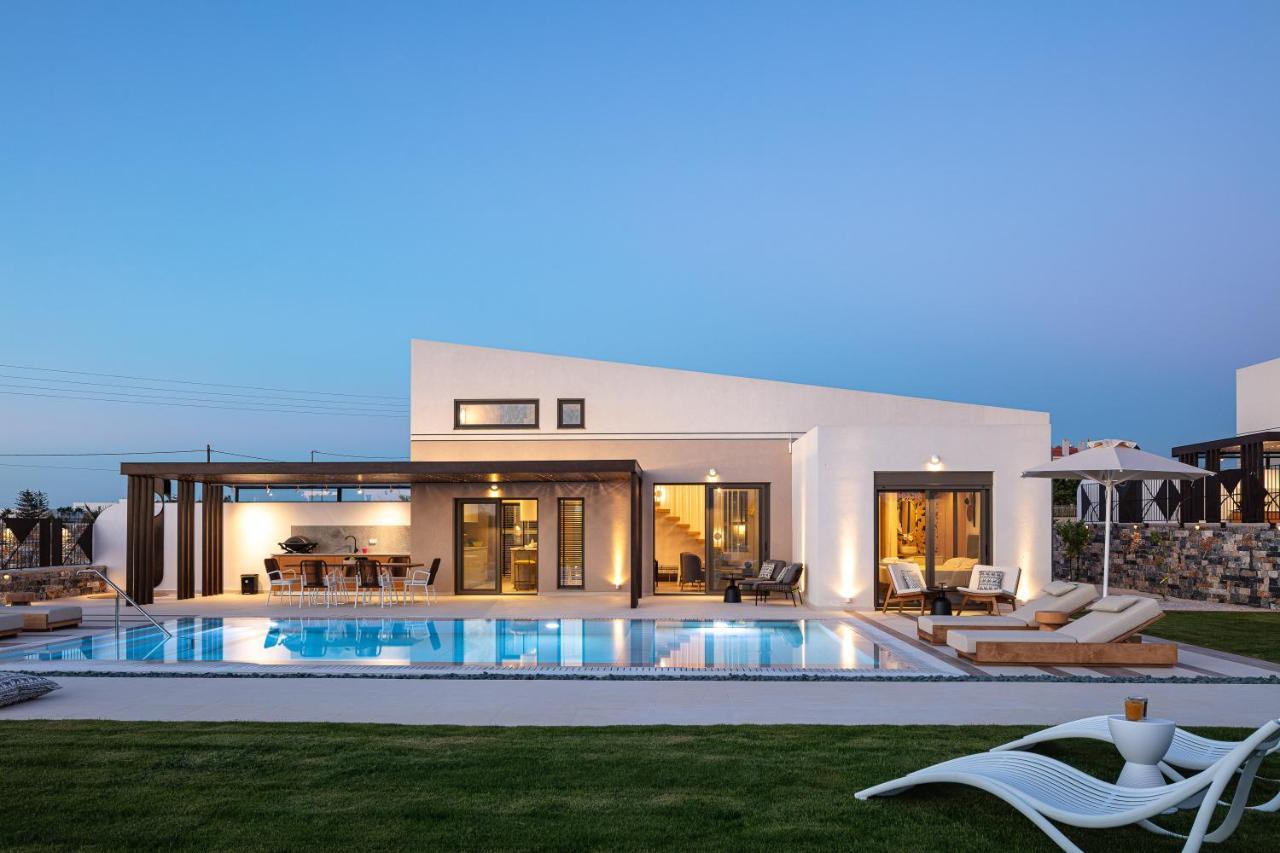 Terrazzo Luxury Villas Pigianos Kampos  Bagian luar foto