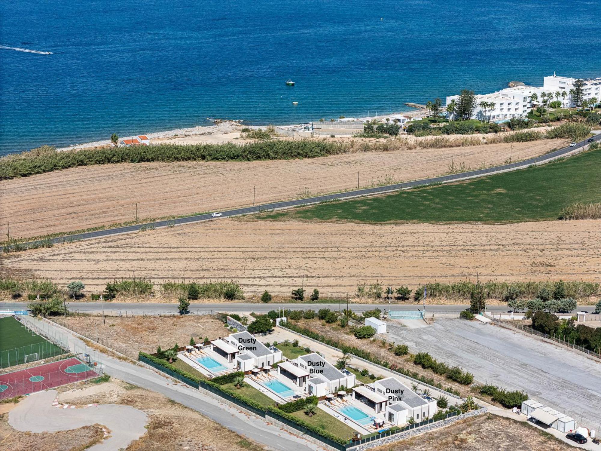 Terrazzo Luxury Villas Pigianos Kampos  Bagian luar foto