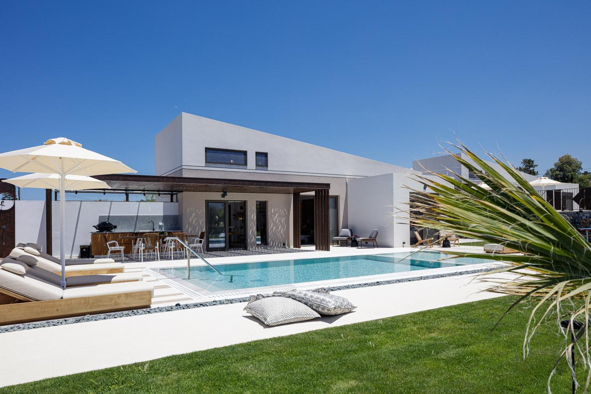 Terrazzo Luxury Villas Pigianos Kampos  Bagian luar foto