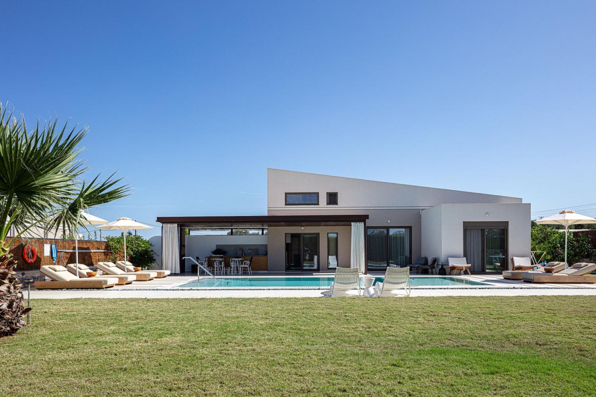 Terrazzo Luxury Villas Pigianos Kampos  Bagian luar foto